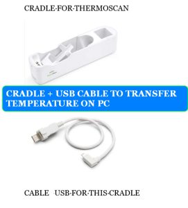 HOW TO CONNECT THE THERMOSCAN PRO 6000 TO THE CLOUD AND AI 1 CRADLE AND USB CABLE FOR THERMOSCAN